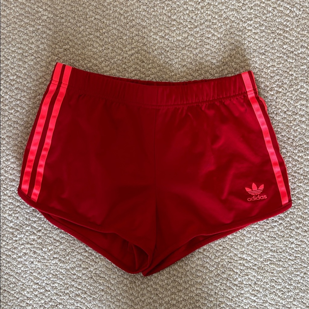 Adidas Originals Red / Hot Pink Track Shorts Wmns Size XS